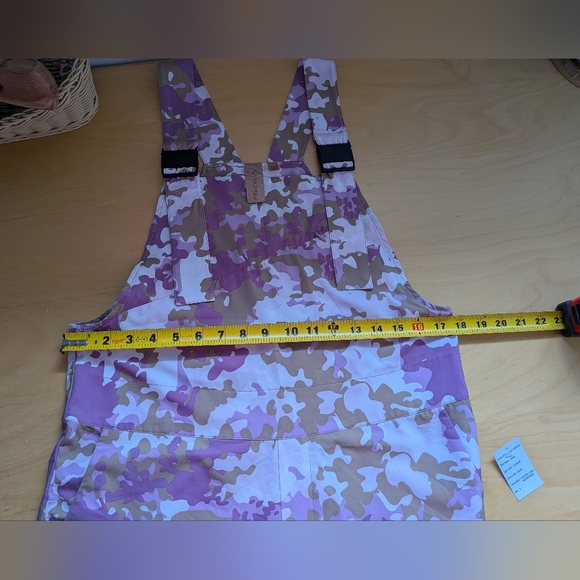 NWT ! INDYEVA VANE Short Overalls Camo Size Small Color Purple, Green And Cream - Picture 13 of 15